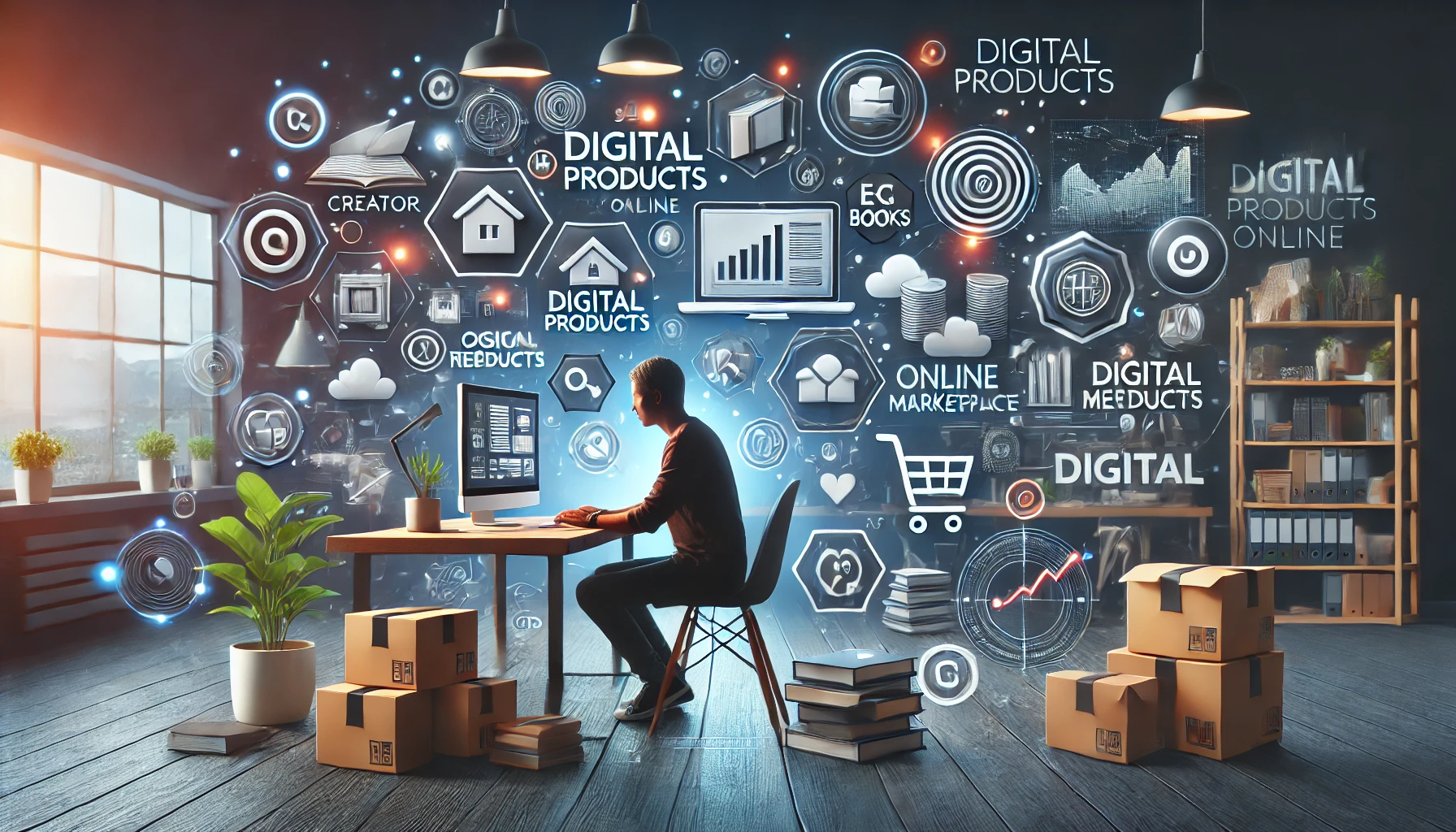 Ilustrasi tips cara membuat dan menjual produk digital untuk kreator mandiri
